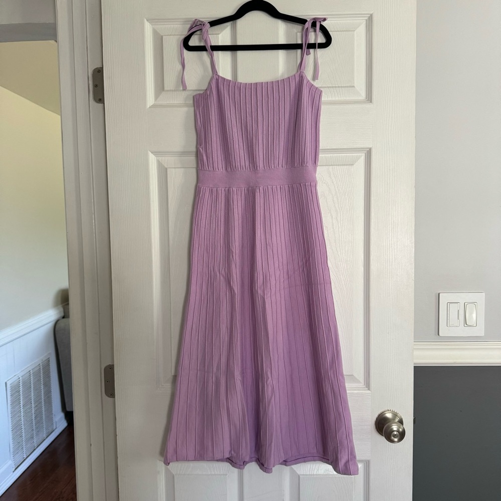 Amazon Ribbed Knit Summer Midi Dress